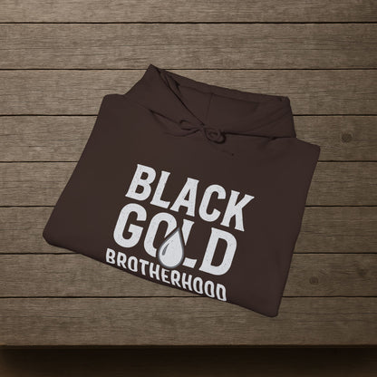 'Black Gold Brotherhood' Hoodie, Motivational Sweater