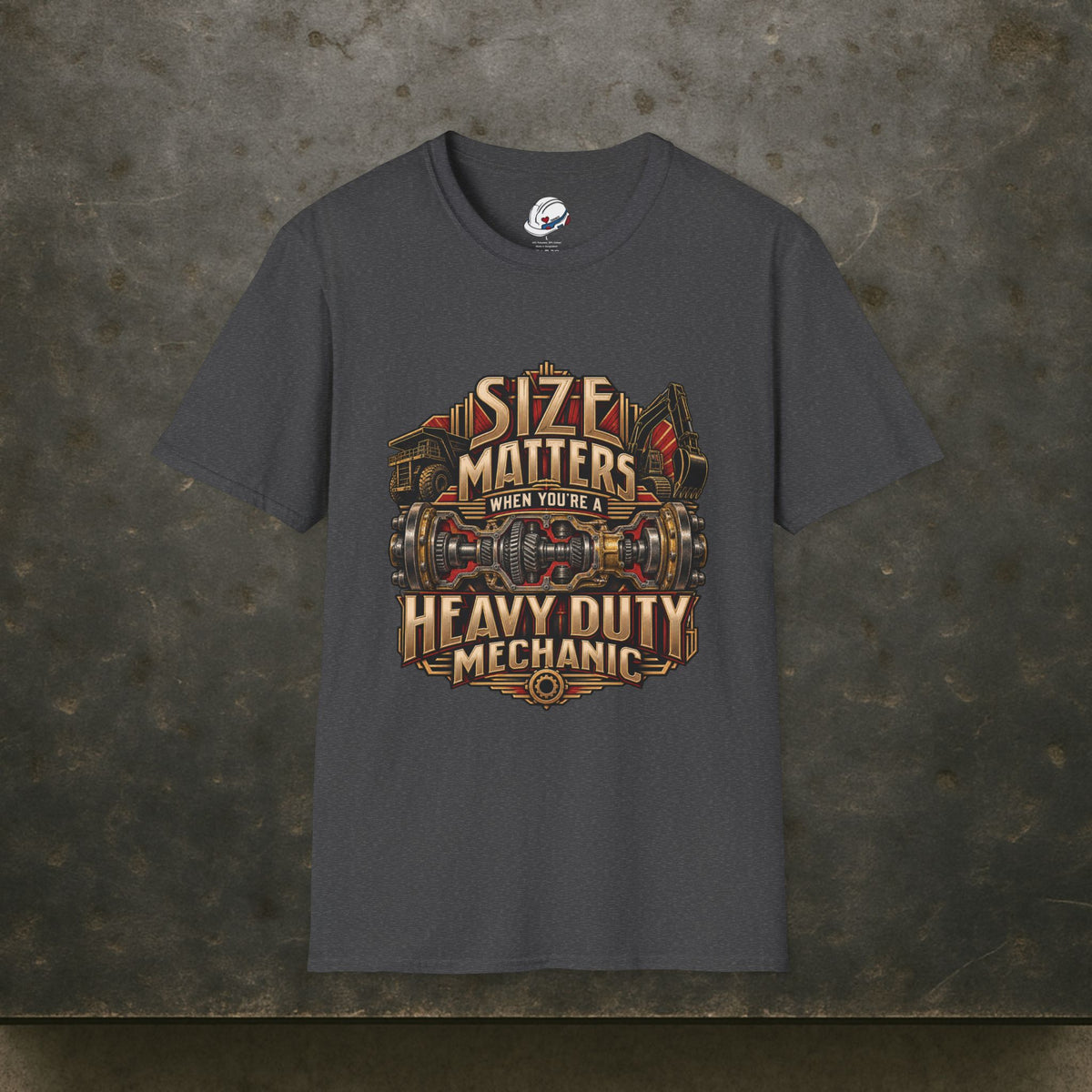 Size Matters When You’re a Heavy Duty Mechanic Cutaway Drivetrain T-Shirt