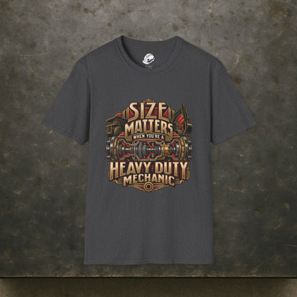 Size Matters When You’re a Heavy Duty Mechanic Cutaway Drivetrain T-Shirt