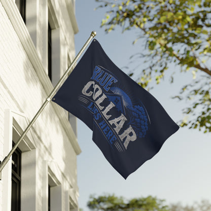 "Blue Collar Lives Here" Double-Sided Flag, Toughneck Trades Pride Banner