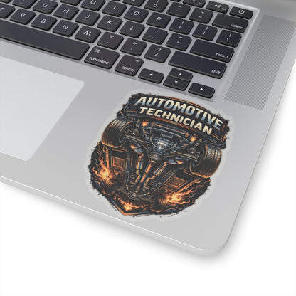 Automotive Technician Sticker, Proud Mechanic Undercarriage Hardhat Stickers