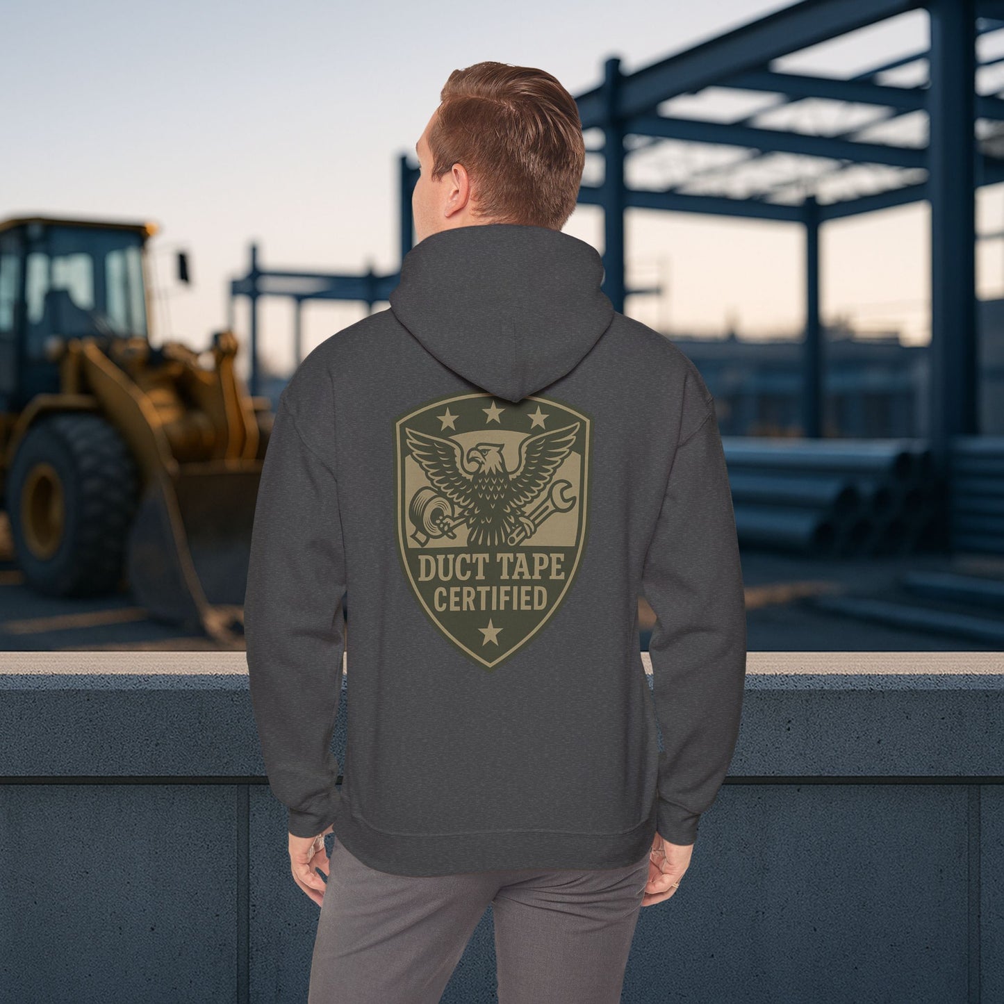 'Duct Tape Certified' Hoodie, Motivational Sweater
