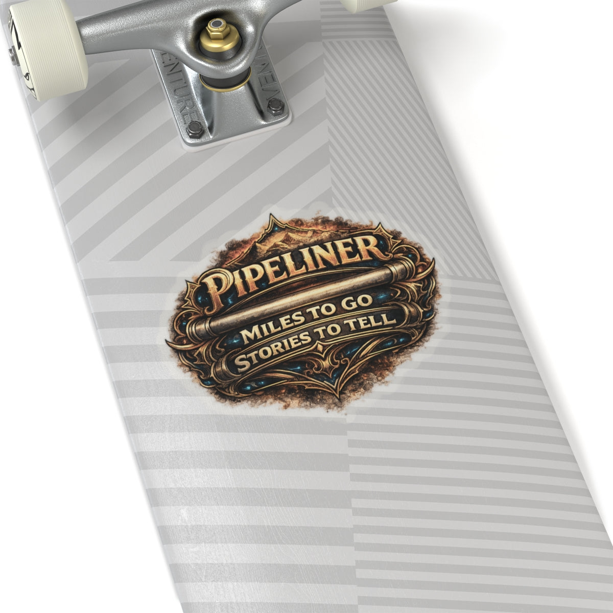 Pipeliner Miles to Go Stories to Tell Sticker, Pipeliner Hardhat Stickers