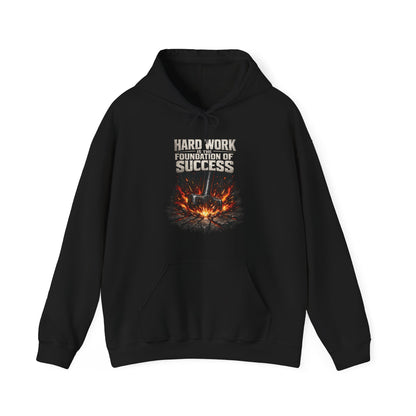 'Hard work is the Foundation of Success' Men's Hoodie, Motivational Sweater