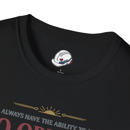 "Ability To Have No Opinion” T-Shirt, Stoic Observer motivational t-shirt