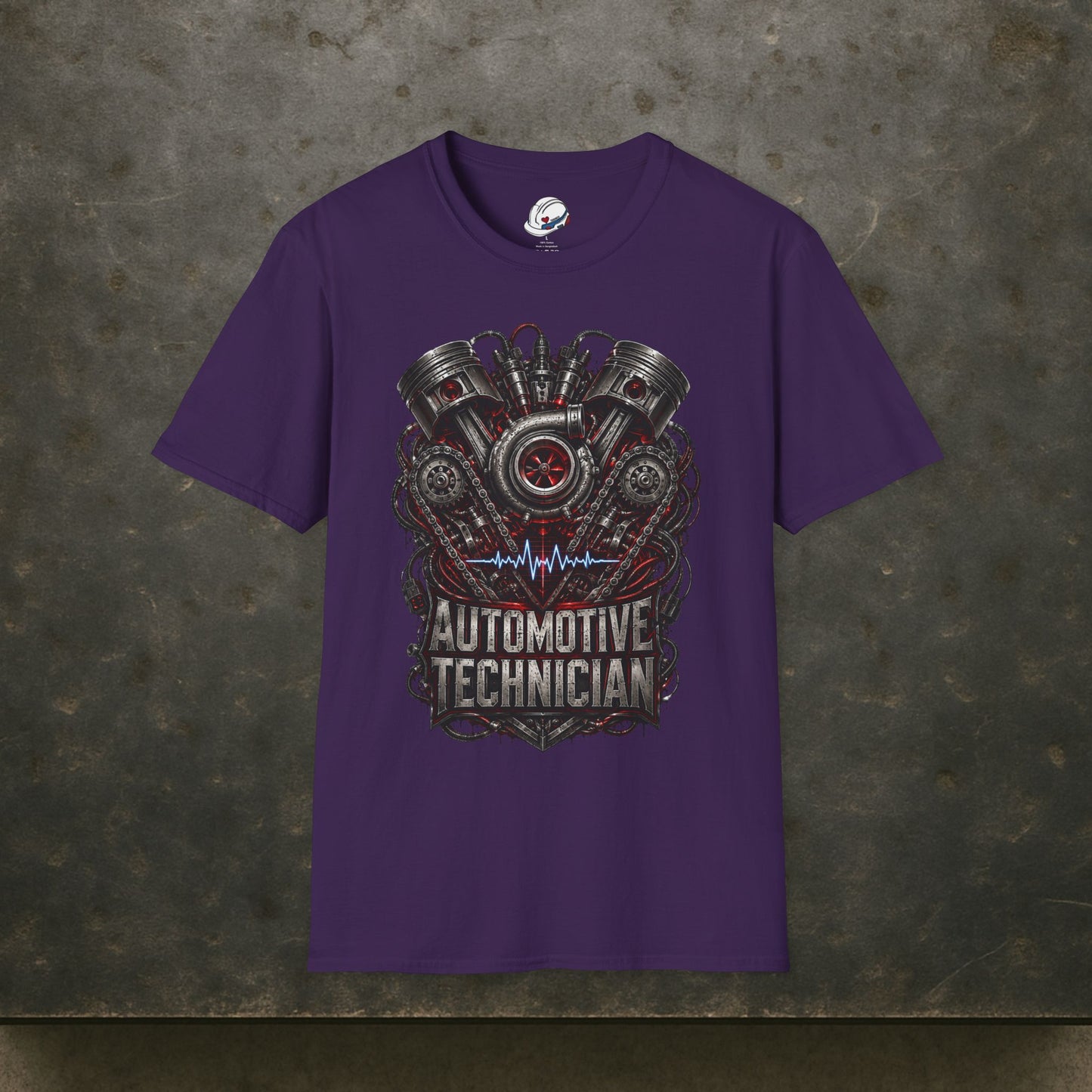 Turbocharged Engine Heart T-Shirt, Automotive Technician T-Shirt