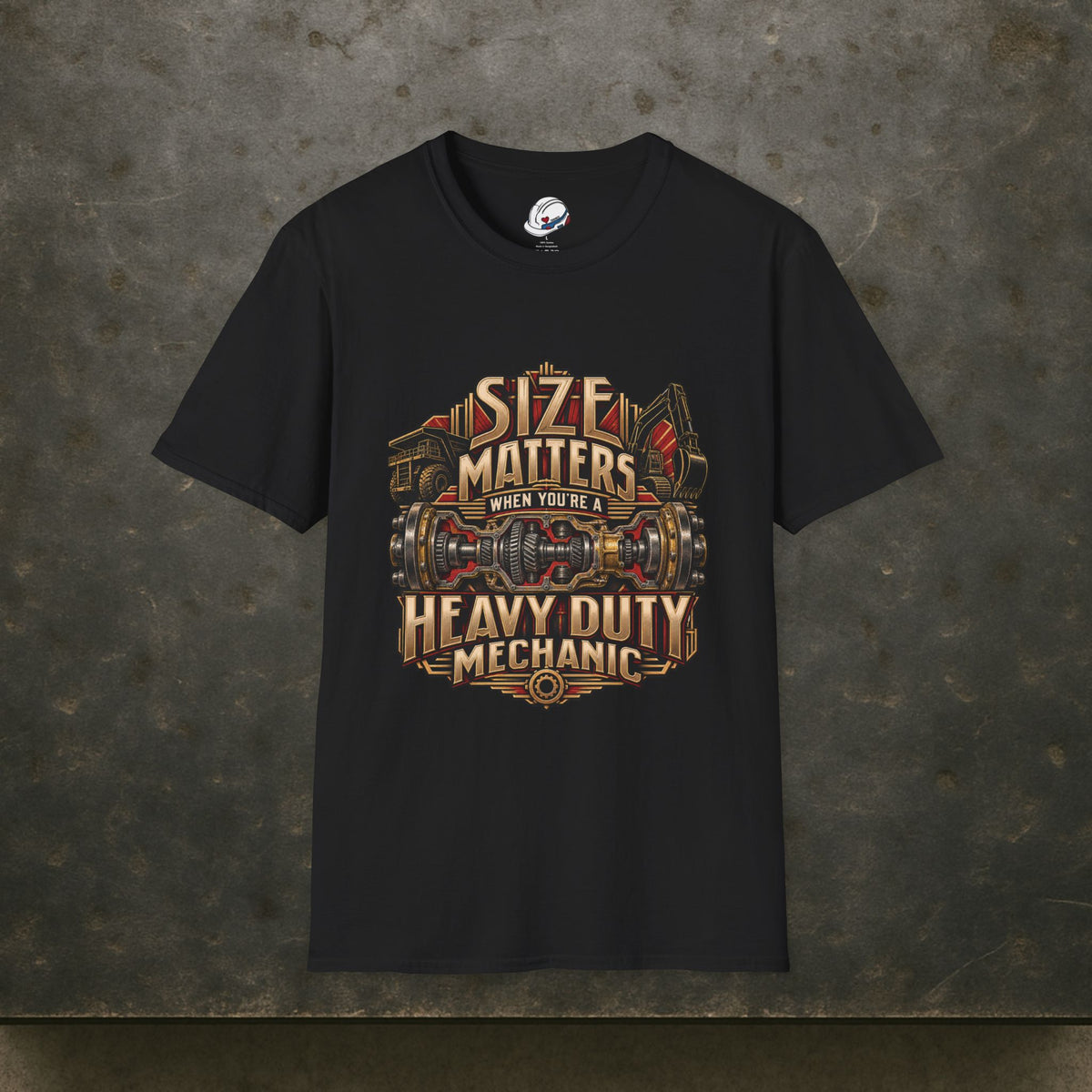 Size Matters When You’re a Heavy Duty Mechanic Cutaway Drivetrain T-Shirt