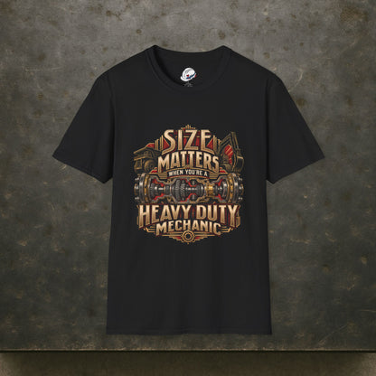 Size Matters When You’re a Heavy Duty Mechanic Cutaway Drivetrain T-Shirt