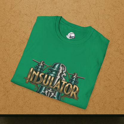 Insulator Cutaway Glass Insulator and Power Line T-Shirt