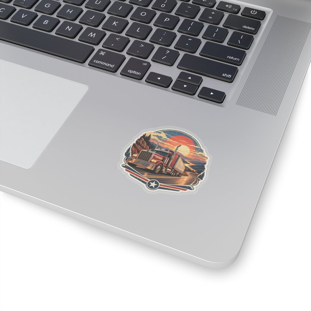 Sunset Haul Semi Sticker, Truck Driver Graphic Sticker