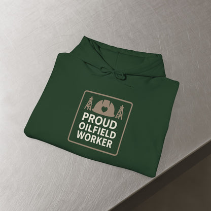 'Proud Oilfield Worker' Hoodie, Motivational Sweater