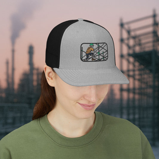 Skeleton Scaffolder Work Hat, Scaffolding Trade Cap