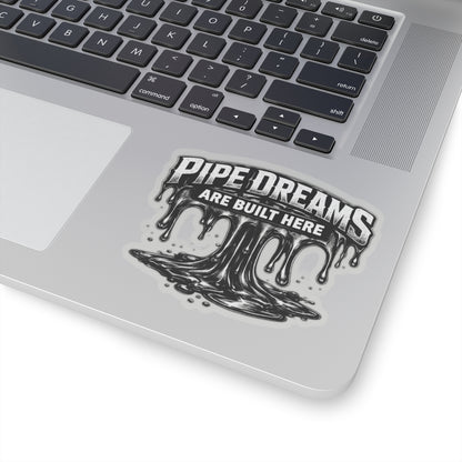 Pipe Dreams Are Built Here Derrick Hand Sticker, Derrickhand Hardhat Stickers