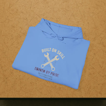 “Built on Skill Driven by Pride” Hoodie, Automotive Technician Sweater