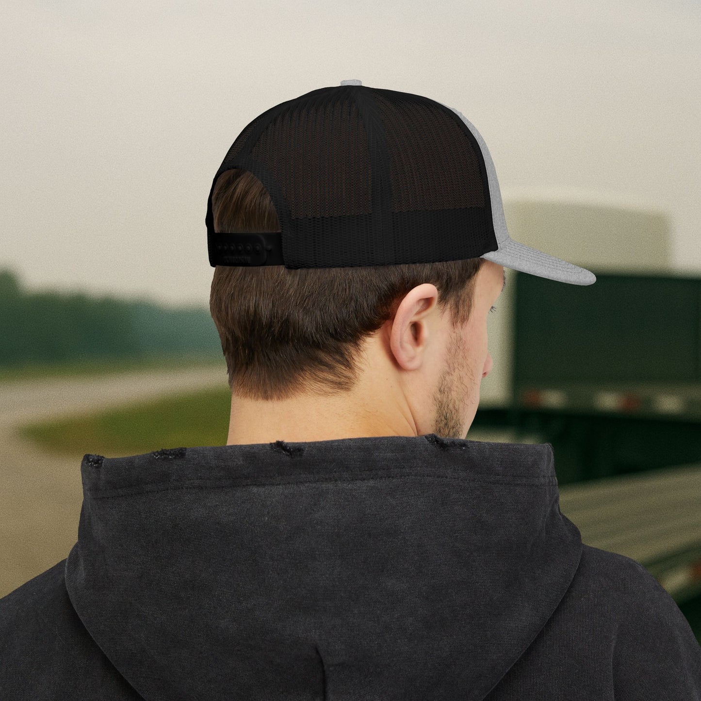 Truck Driver Smoke Hat, Embroidered Trucker Semi Cap