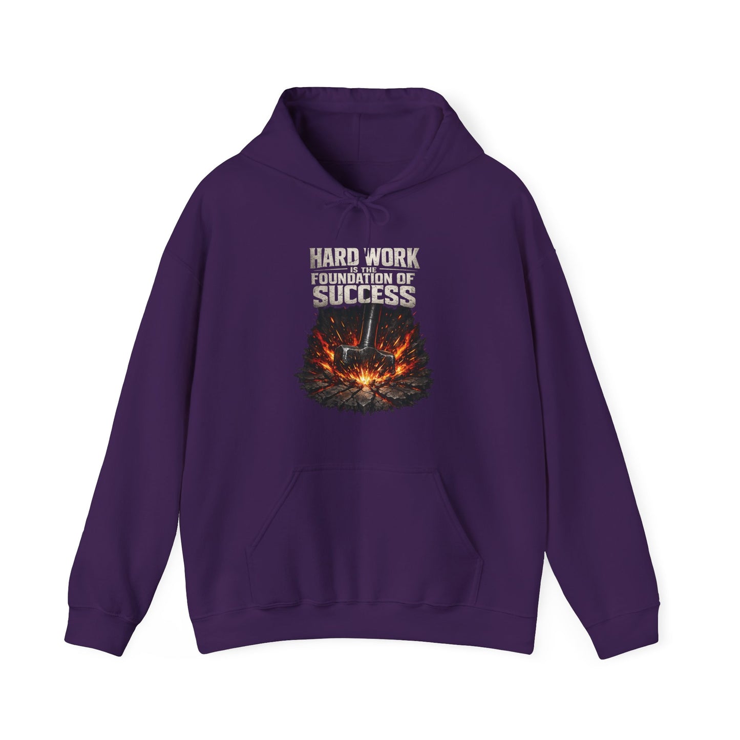 'Hard work is the Foundation of Success' Men's Hoodie, Motivational Sweater