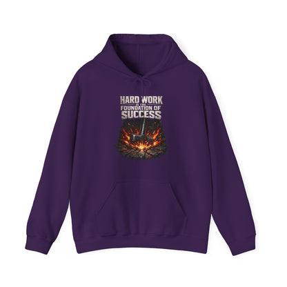 'Hard work is the Foundation of Success' Men's Hoodie, Motivational Sweater