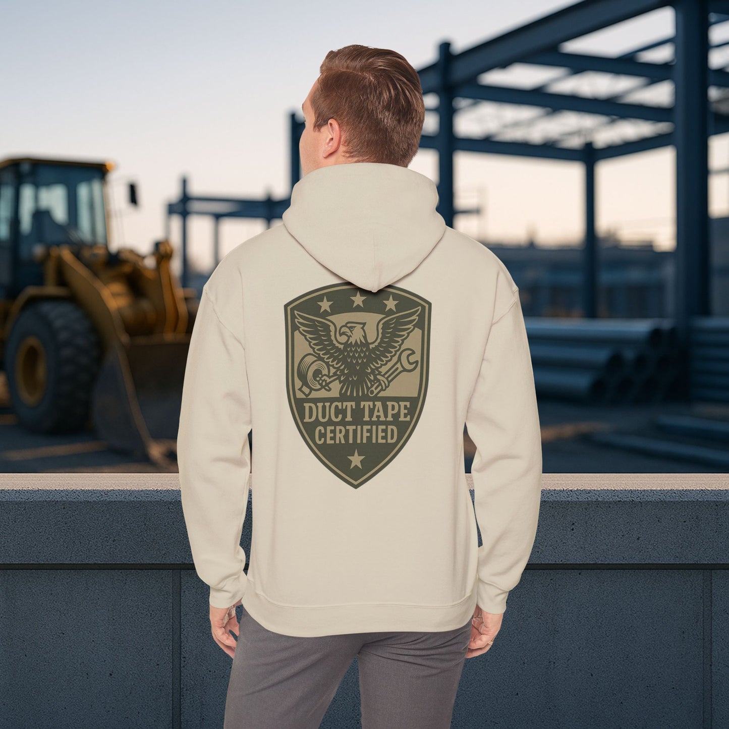 'Duct Tape Certified' Hoodie, Motivational Sweater