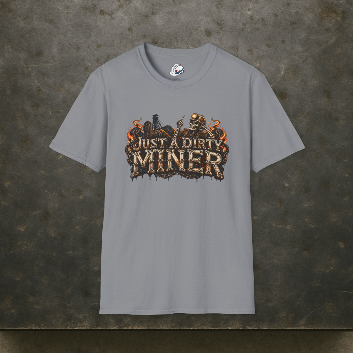 Just a Dirty Miner Skeleton Attitude Men's T-Shirt