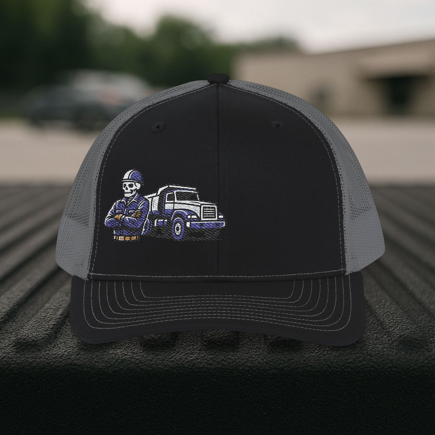 Equipment Operator Skeleton hat, Equipment Operator embroidered cap