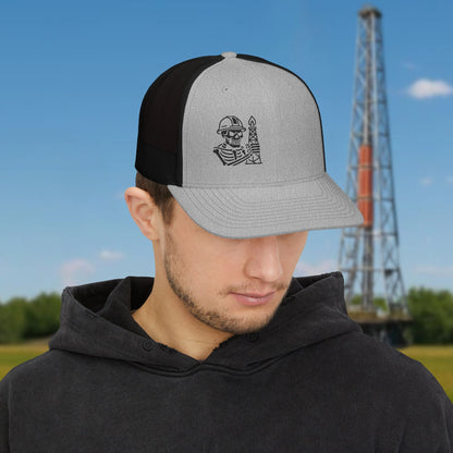 Oilfield Skeleton Workwear hat, Oilfield cap