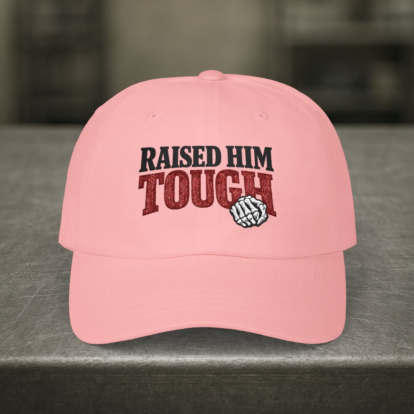 “Raised Him Tough” Hat, Trades Parent Pride Cap