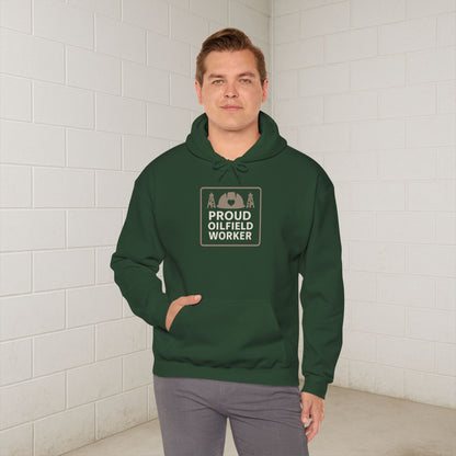 'Proud Oilfield Worker' Hoodie, Motivational Sweater