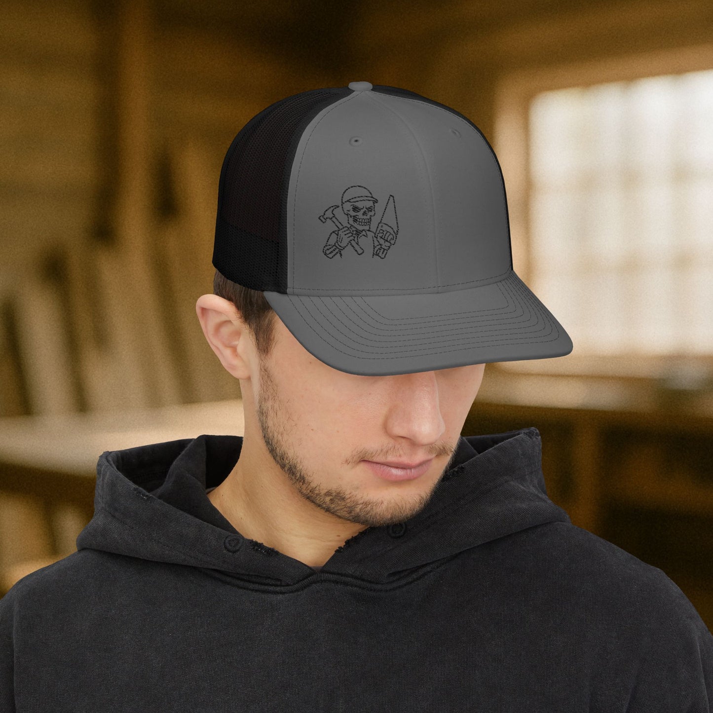 Carpenter Workwear hat, Carpenter skeleton cap