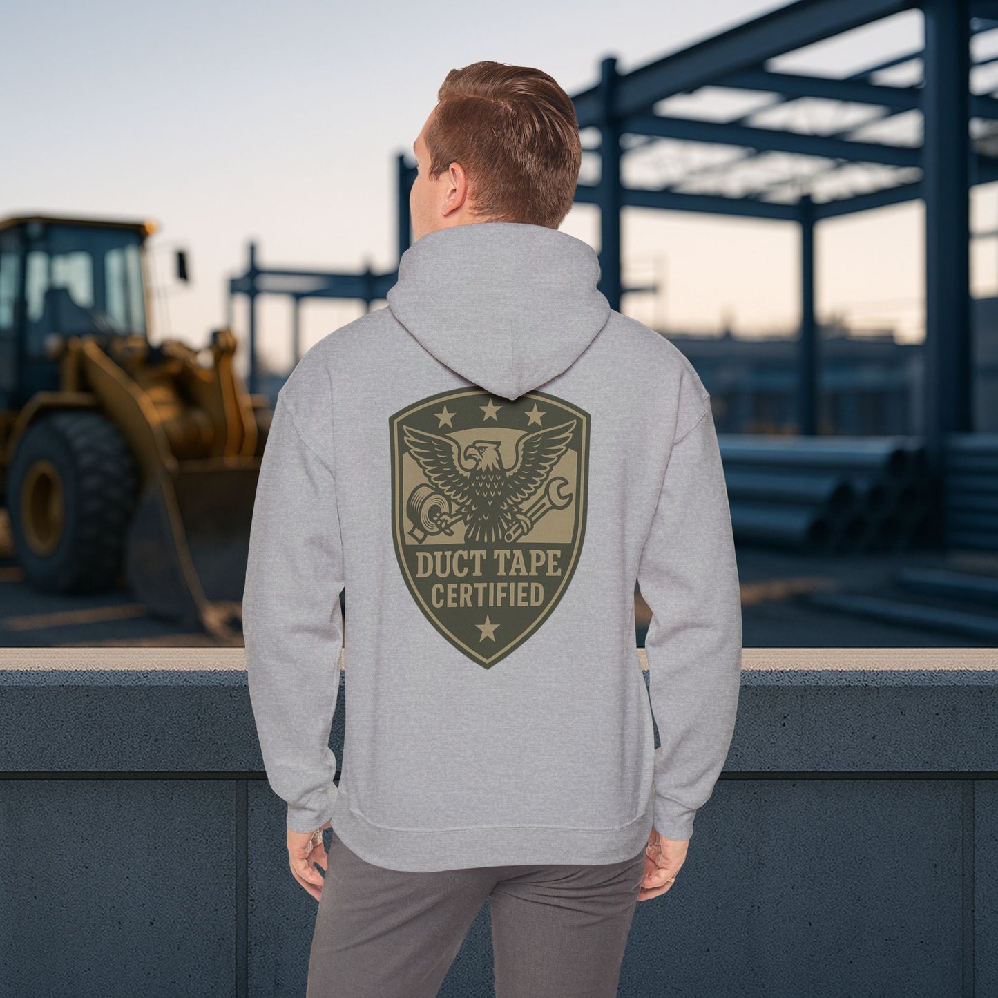 'Duct Tape Certified' Hoodie, Motivational Sweater