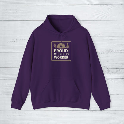 'Proud Oilfield Worker' Hoodie, Motivational Sweater