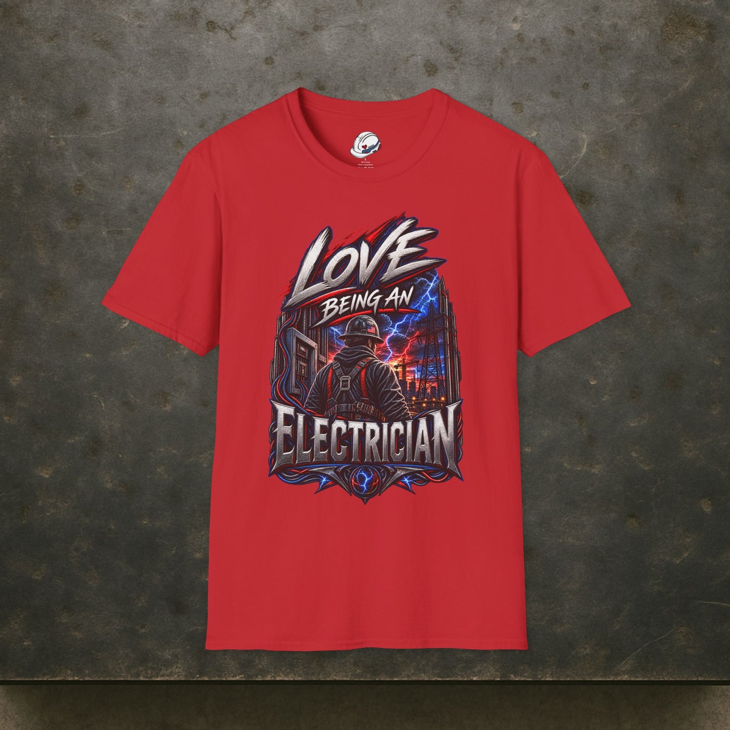 Love Being An Electrician T-Shirt, Electrical Trades Work Shirt