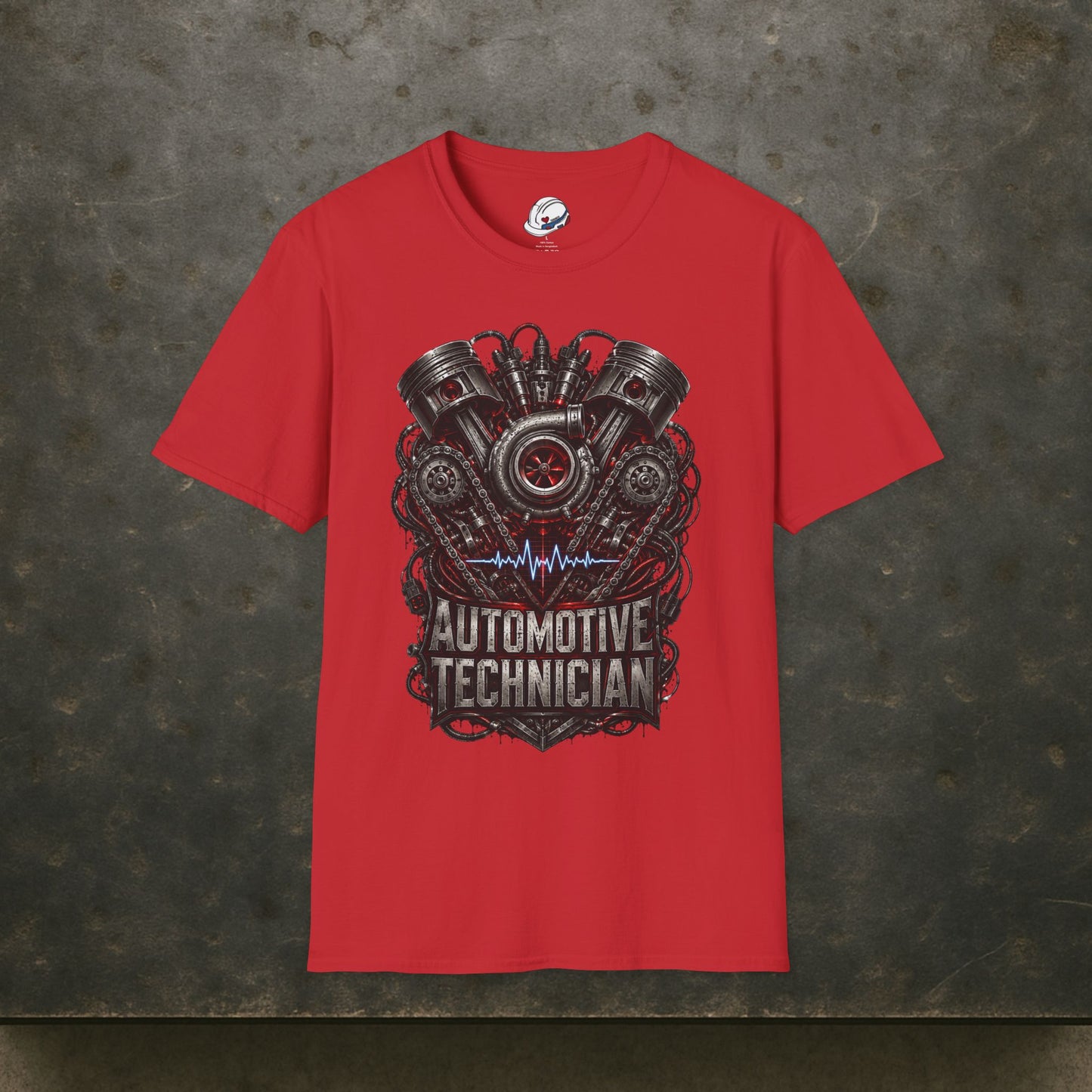 Turbocharged Engine Heart T-Shirt, Automotive Technician T-Shirt