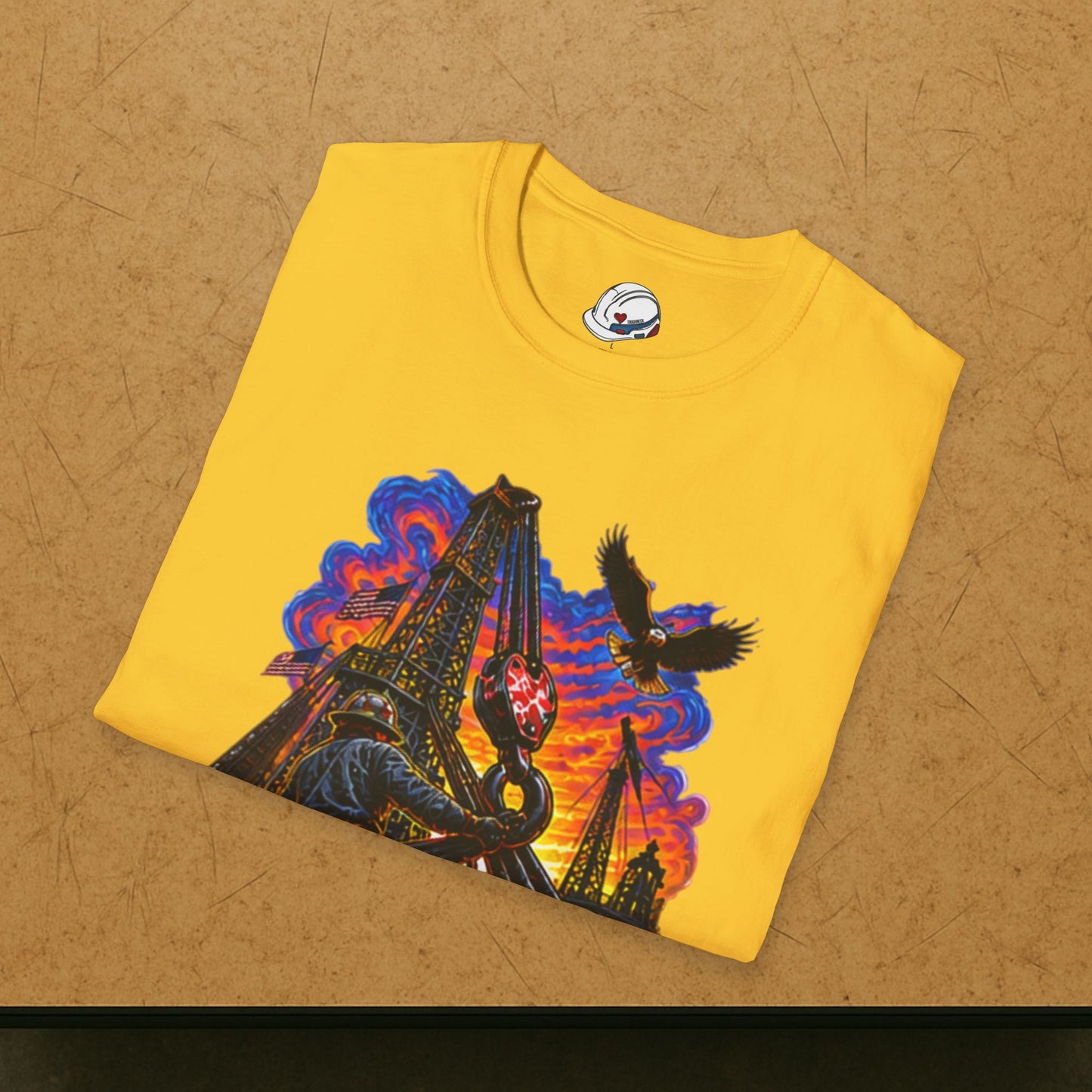 Derrickhand Oilfield T-Shirt, Derrick Hand Drilling Rig Work Shirt