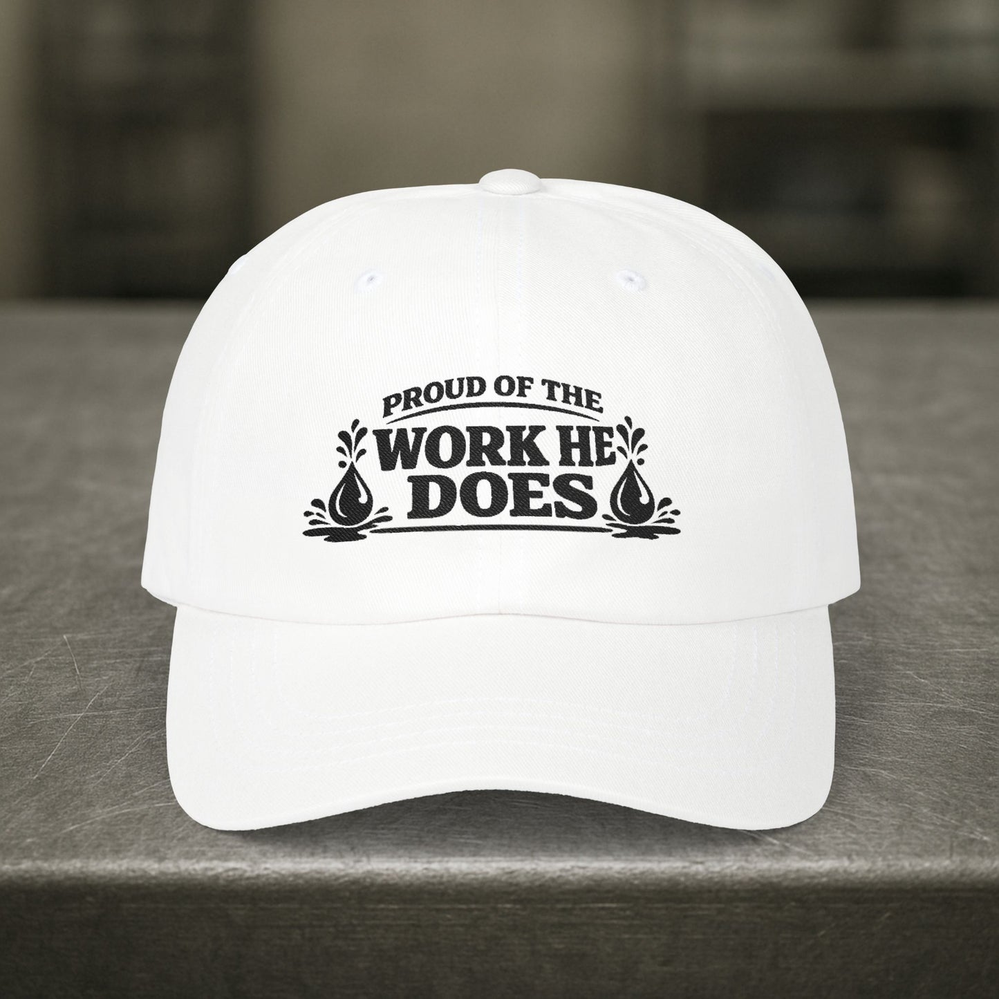 Proud of the Work He Does Hat, Oilfield Wife Pride Cap