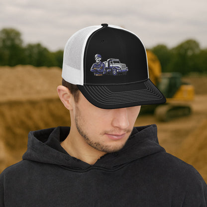 Equipment Operator Skeleton hat, Equipment Operator embroidered cap