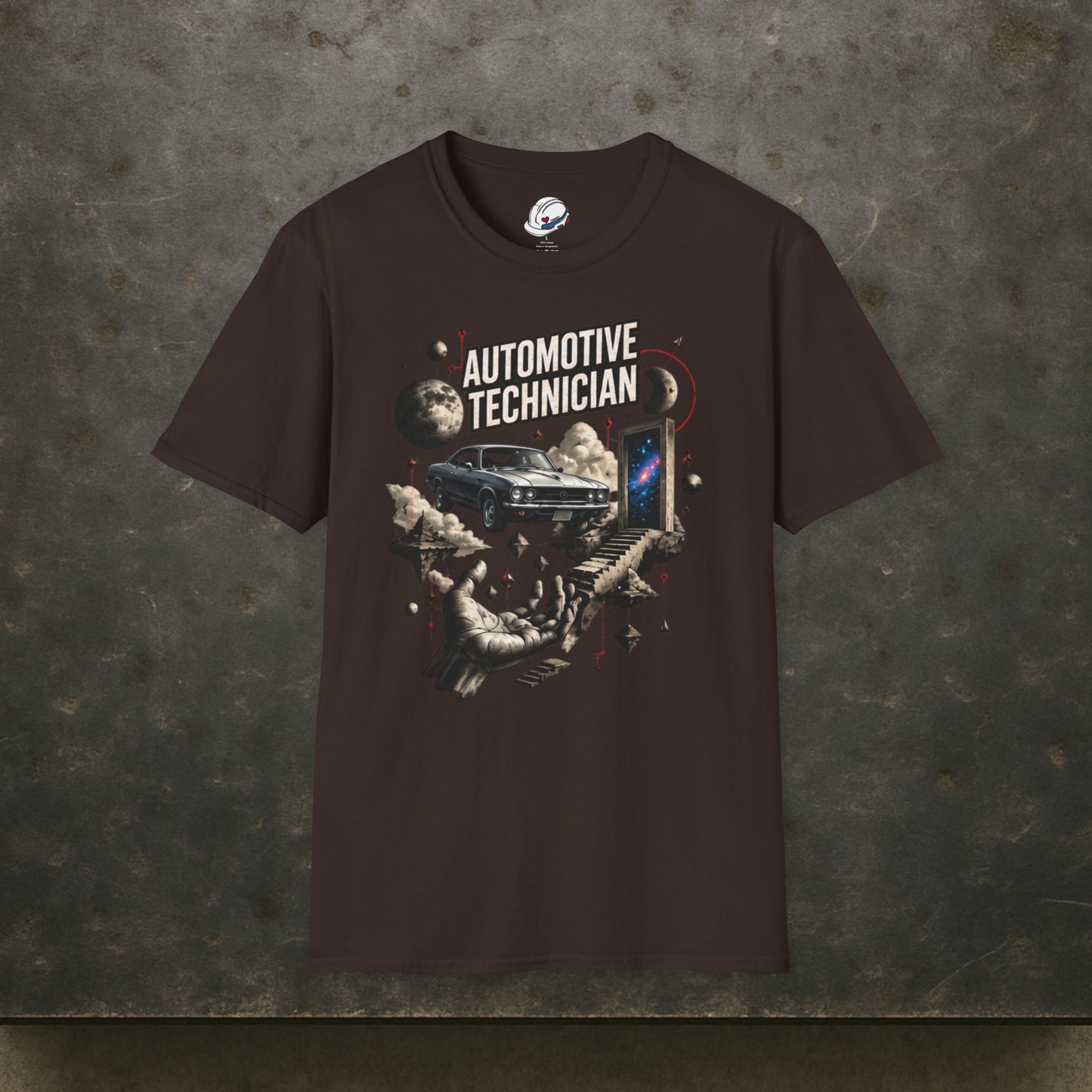 Cosmos Garage Automotive Technician T-Shirt, Space Mechanic T-Shirt