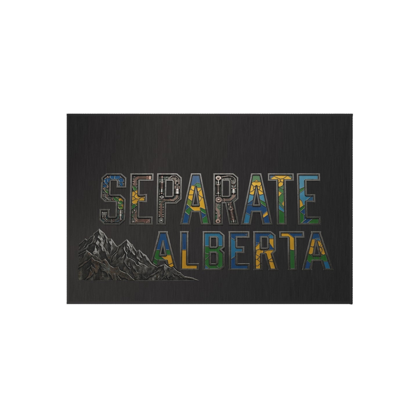 "Separate Alberta" Outdoor Rug, ToughNeck outdoor patio rug