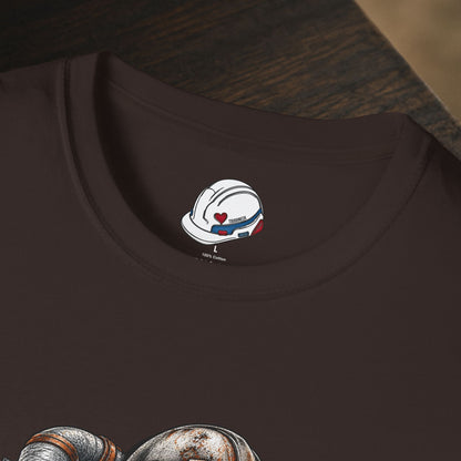 Proud Insulator Hardhat Skull and Wrapped Pipe T-Shirt