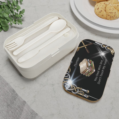 Don't Touch My Food' Lunch Box, Plumber Funny Food Storage