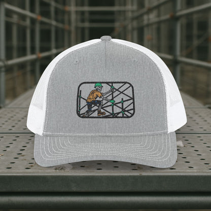 Skeleton Scaffolder Work Hat, Scaffolding Trade Cap