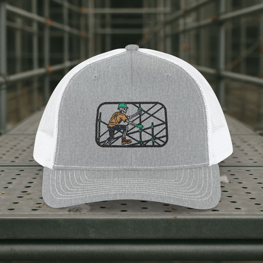 Skeleton Scaffolder Work Hat, Scaffolding Trade Cap