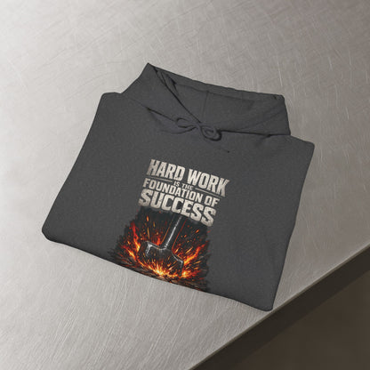 'Hard work is the Foundation of Success' Men's Hoodie, Motivational Sweater