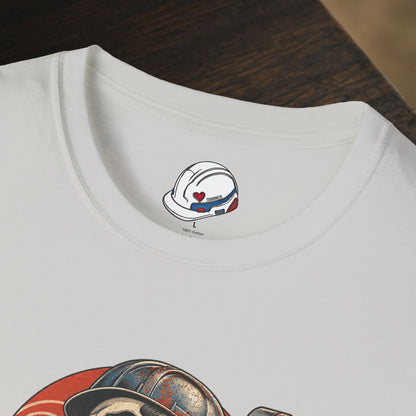Plumber Skull And Wave Pipework Men's T-Shirt