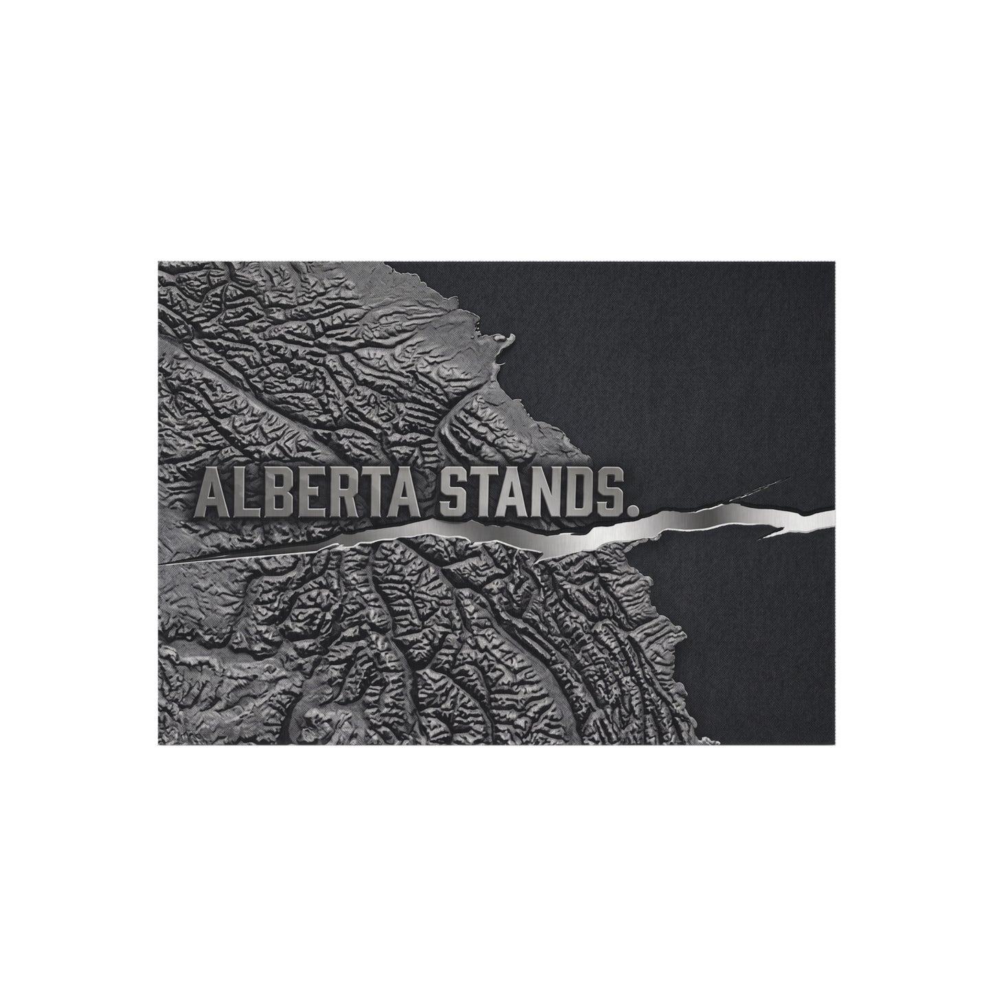 "Alberta Stands" Outdoor Rug, ToughNeck Topographic Patio Rug