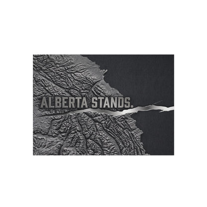 "Alberta Stands" Outdoor Rug, ToughNeck Topographic Patio Rug