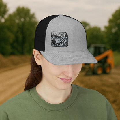 Pipeliner Embroidered Hat, Pipeline Skeleton Cap