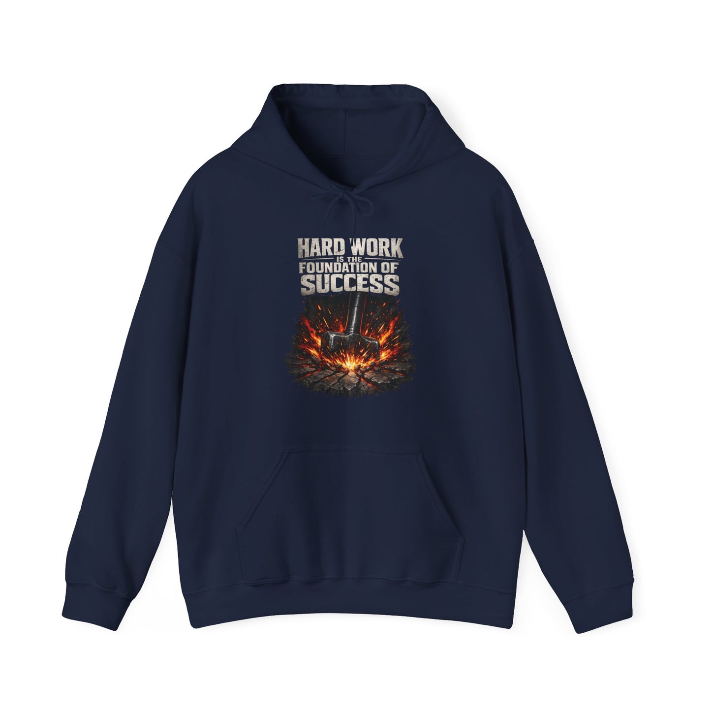 'Hard work is the Foundation of Success' Men's Hoodie, Motivational Sweater