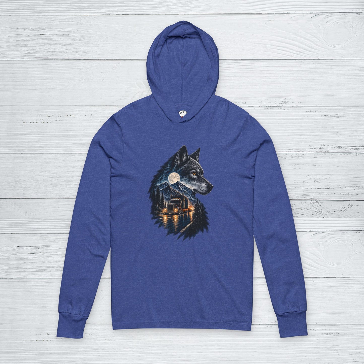 Midnight Run Wolf Semi Sweater, Truck Driver Sweater