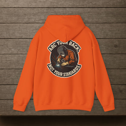'Arc Your Back, Not Your Standards' Hoodie, Funny Sweater