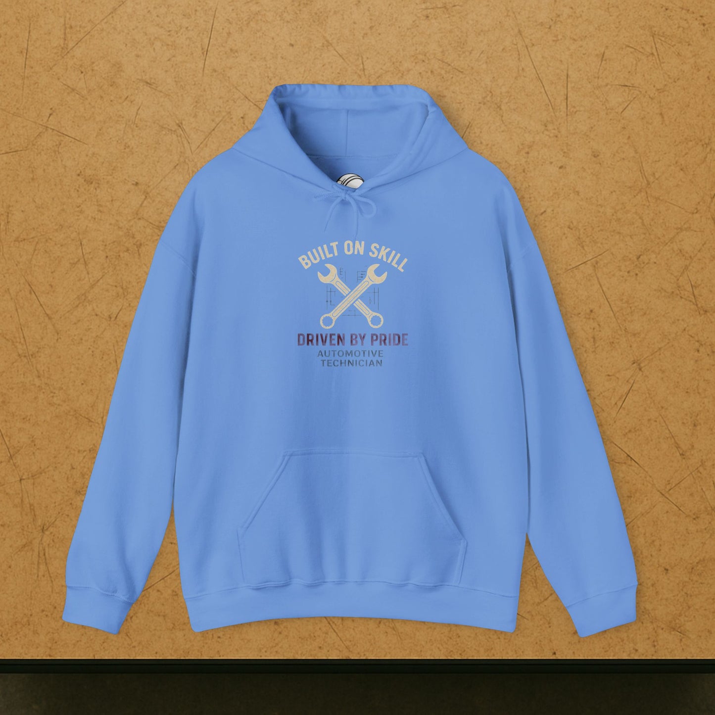 “Built on Skill Driven by Pride” Hoodie, Automotive Technician Sweater